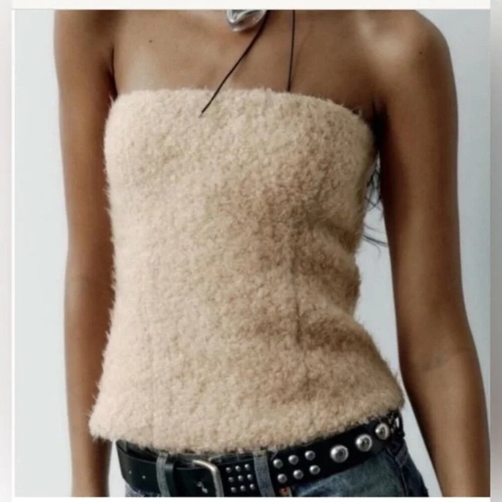 Sherpa Teddy Bustier